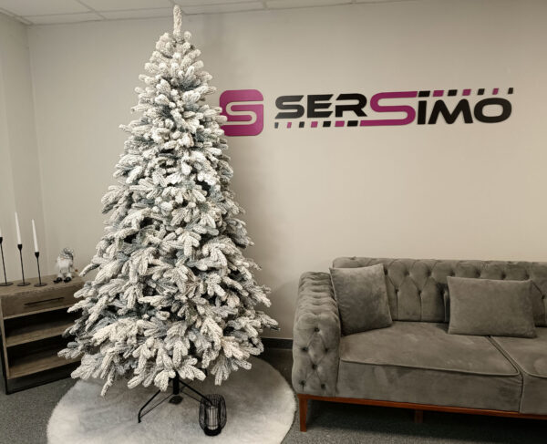 Brad artificial Christmas Deluxe by Sersimo, Kovalivska nins, 3D, 250cm - imagine 18