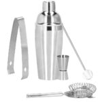 Set Cocktail Shaker Kit pentru barmani 750ml, KI21, 5 piese