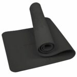 Saltea pentru antrenament, yoga, fitness, aerobic, pilates, exercitii la sol, 183x61cm, negru