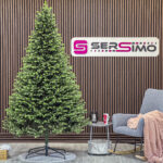 Brad artificial Christmas Deluxe by Sersimo, Carpati cu varfuri verzi, 2D+3D, 250cm