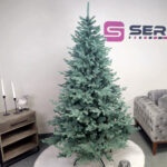 Brad artificial Christmas Deluxe by Sersimo, Viena Select argintiu, integral 3D, 210cm