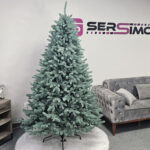 Brad artificial Christmas Deluxe by Sersimo, Laponia Select argintiu, integral 3D, 230cm