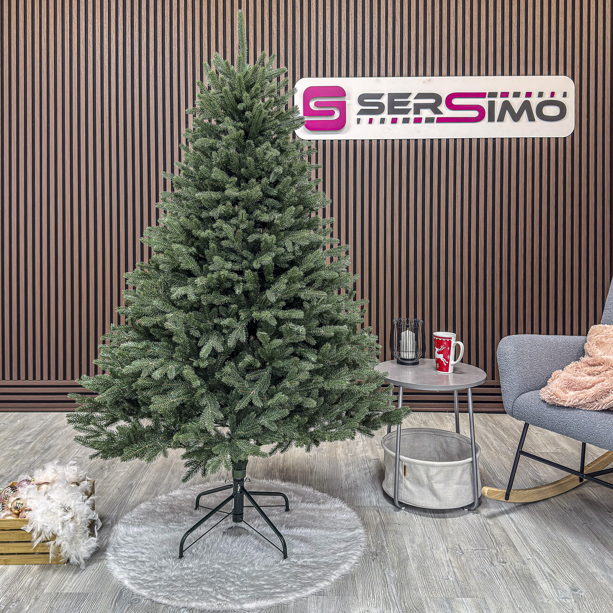 Brad artificial Christmas Deluxe by Sersimo, Alpin Select, integral 3D, 180cm - imagine 4