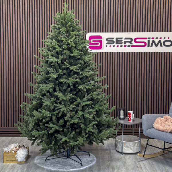 Brad artificial Christmas Deluxe by Sersimo, Royal Felara, 2D+3D, 210cm - imagine 7