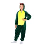 Pijama tip salopeta pentru copii, model Dragon, marime 130-140cm