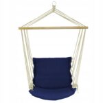 Hamac suspendat tip scaun brazilian, 60x120x130cm, 150kg, albastru
