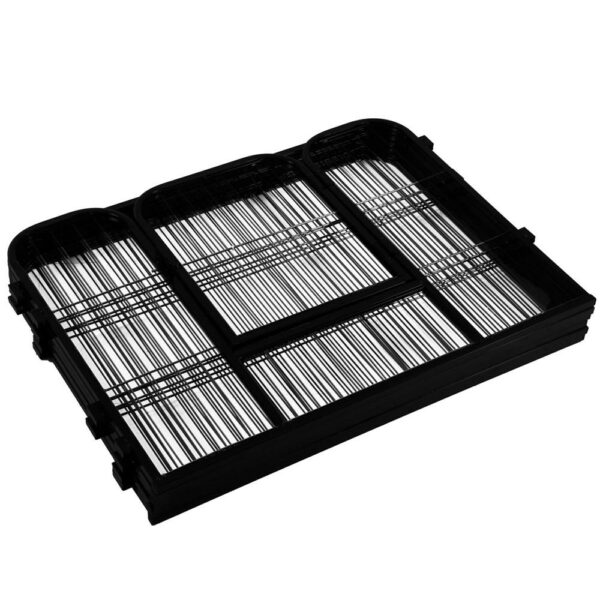 Tarc pentru animale de companie, din fier, forma configurabila, cu usa de acces, 3XL, 165x80x60cm, negru - imagine 14
