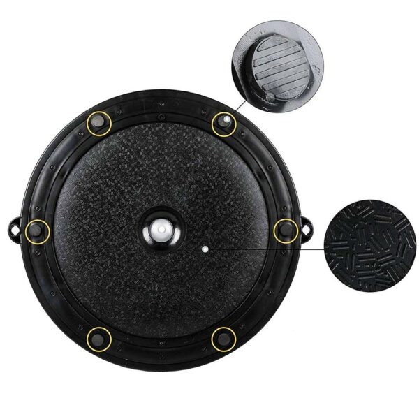 Minge fitness pentru echilibru, cu extensoare si pompa inclusa, 200kg, 57x25cm, gri - imagine 7