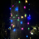 Ghirlanda luminoasa liniara, 100 LED-uri, 990cm, incarcare solara, multicolor