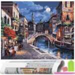 Set de broderie cu diamante 5D, 30x40cm, model Pod Venetia