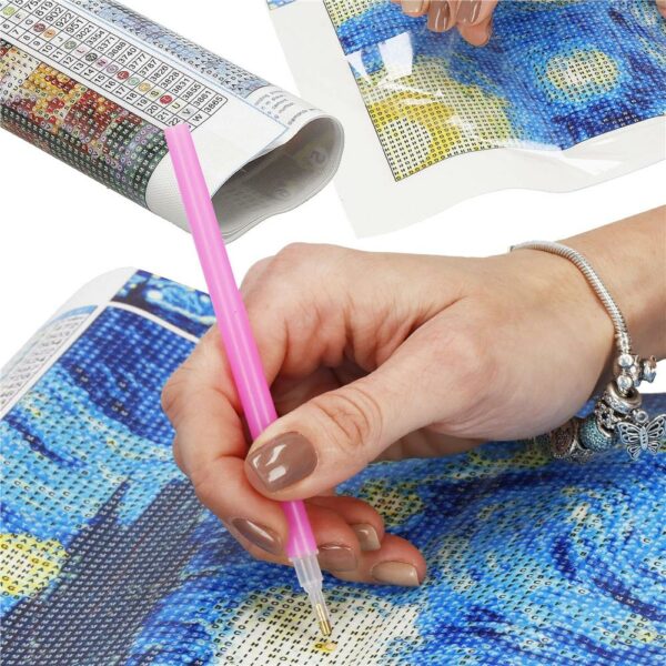 Set de broderie cu diamante 5D, 30x40cm, model Pod de piatra - imagine 5