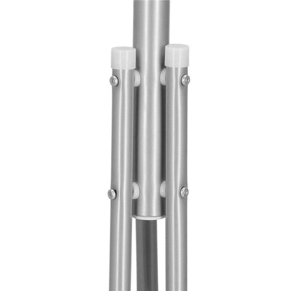 Cuier pentru haine, tip pom, cu 12 carlige, 173 cm, gri - imagine 7