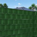 Panou de gard pentru intimitate in gradina, PVC, 35 x 0.19 m, verde