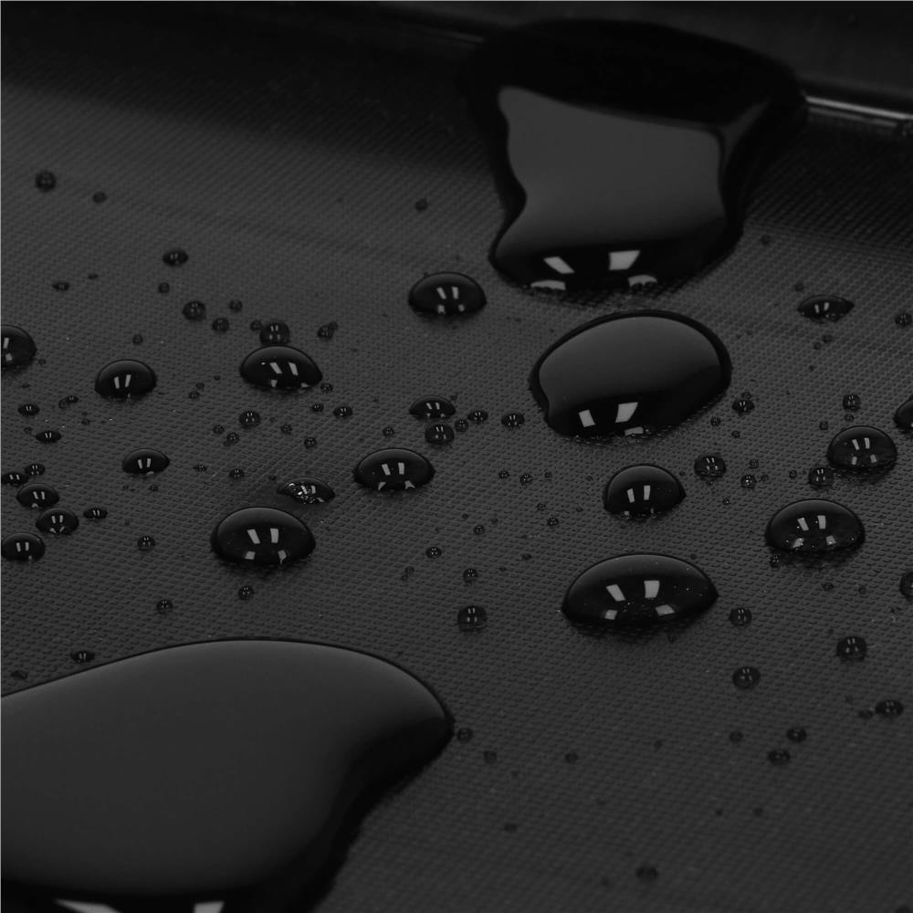 Uscator de vase metalic cu tava detasabila si suport tacamuri, 38x24x13 cm, negru - imagine 9