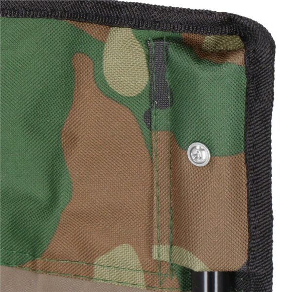 Scaun pliabil camping sau pescuit, suport pahar, 80x40x45cm, camuflaj - imagine 10
