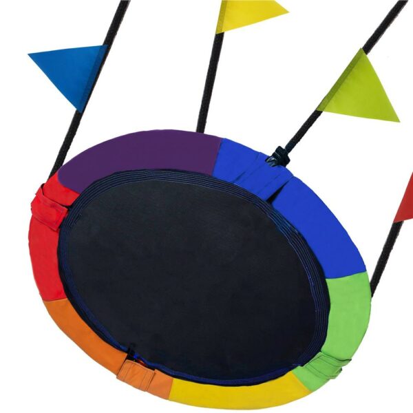 Leagan tip cuib 100cm, inaltime reglabila, 150 kg, Multicolor - imagine 12