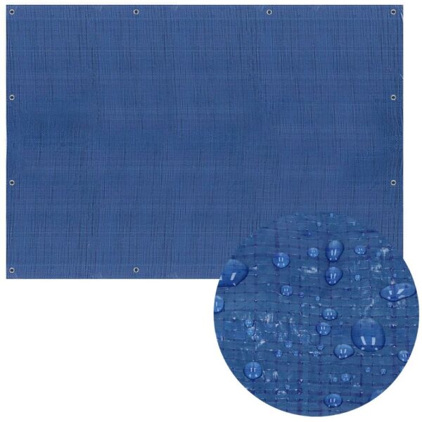 Prelata din polietilena impermeabila laminata, 60g/m2, 8x10m, albastra - imagine 4