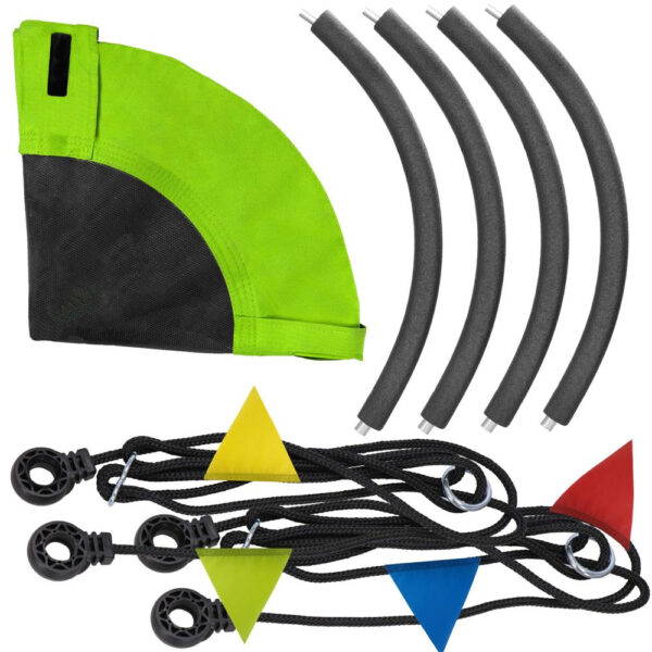 Leagan tip cuib 100cm, inaltime reglabila, 150 kg, Multicolor - imagine 4