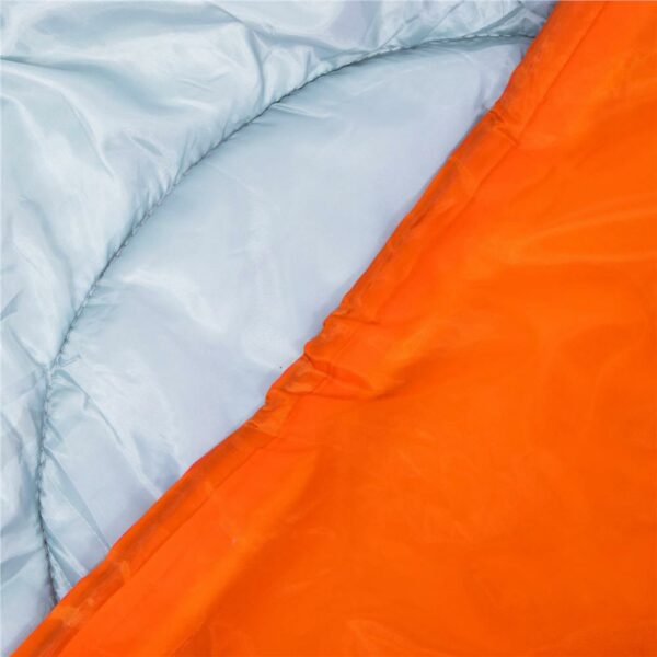Sac de dormit tip mumie, cu geanta de transport, 175x73cm, 8-20grade, portocaliu - imagine 7