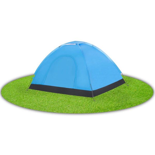 Cort plaja sau camping, impemeabil, cu protectie UV, 2 locuri, 200x150x110cm, albastru - imagine 6