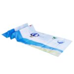 Saltea pentru plaja pliabila, din spuma, ultra-usoara, cu maner de transport, 60x180cm, albastru