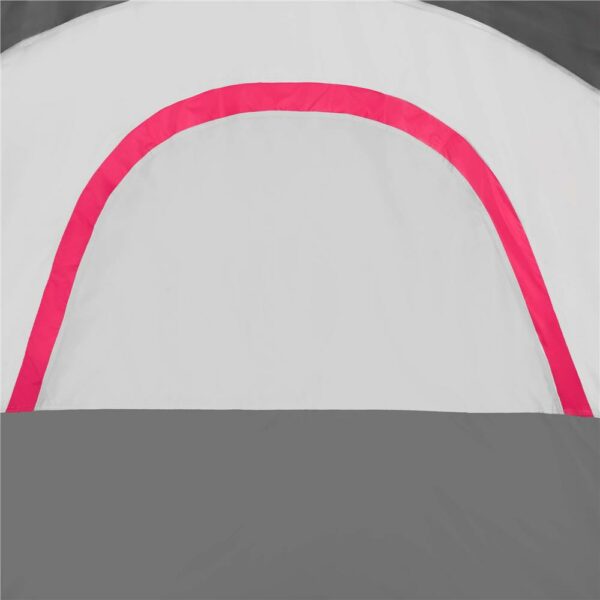 Cort camping, impemeabil, protectie UV, 6 locuri, 215x450x180cm, gri - imagine 9