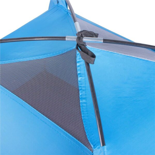 Cort plaja sau camping, impemeabil, cu protectie UV, 2 locuri, 200x150x110cm, albastru - imagine 15