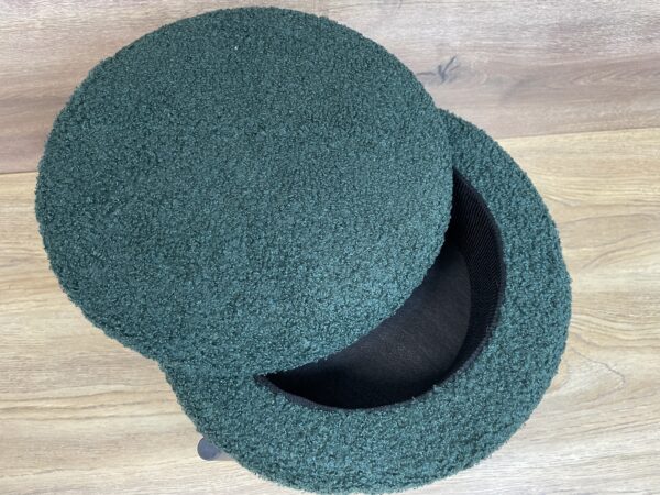 Taburet pentru copii, rotund, spatiu depozitare, 31x28cm, maxim 50kg, verde - imagine 7