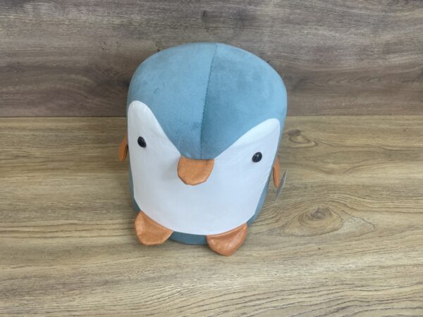 Taburet pentru copii, 28x25cm, maxim 50kg, model pinguin albastru - imagine 3