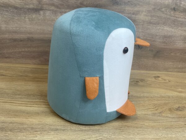 Taburet pentru copii, 28x25cm, maxim 50kg, model pinguin albastru - imagine 6