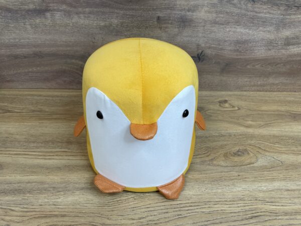 Taburet pentru copii, 28x25cm, maxim 50kg, model pinguin galben - imagine 3