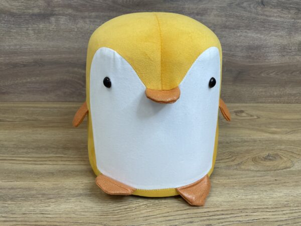 Taburet pentru copii, 28x25cm, maxim 50kg, model pinguin galben - imagine 4