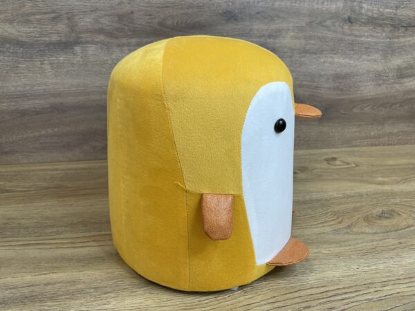 Taburet pentru copii, 28x25cm, maxim 50kg, model pinguin galben - imagine 5