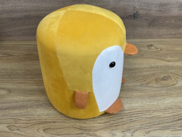 Taburet pentru copii, 28x25cm, maxim 50kg, model pinguin galben - imagine 7