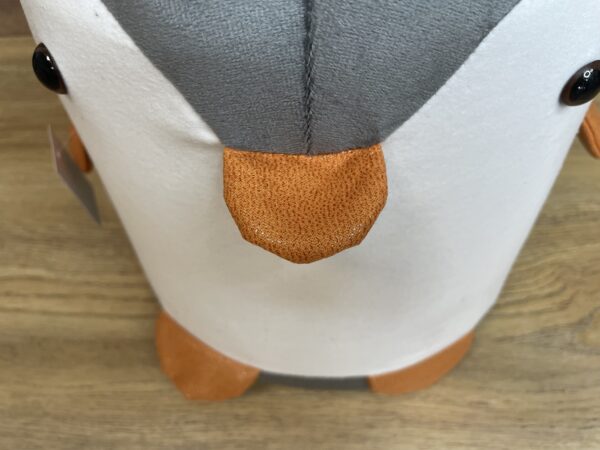 Taburet pentru copii, 28x25cm, maxim 50kg, model pinguin gri - imagine 7