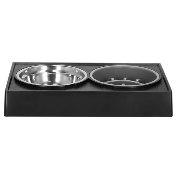 Set 2 boluri cu stand, pentru catei, inaltime si unghi reglabile, 2 x 21 cm - imagine 13