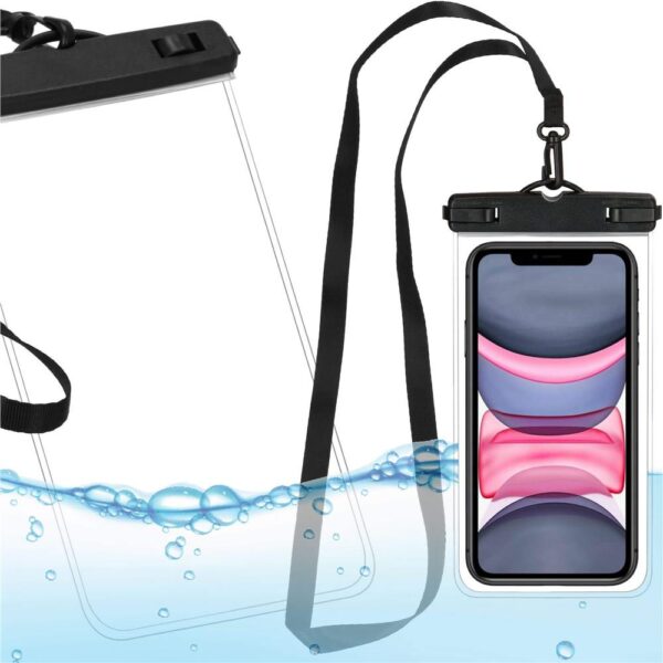 Husa telefon subacvatica waterproof impermeabila, universala, 180x110mm, cu snur - imagine 15
