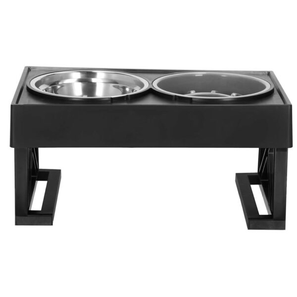 Set 2 boluri cu stand, pentru catei, inaltime si unghi reglabile, 2 x 21 cm - imagine 14