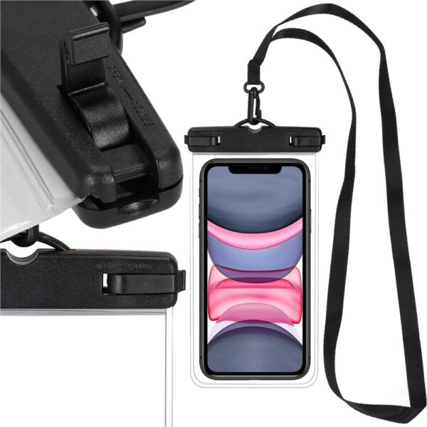 Husa telefon subacvatica waterproof impermeabila, universala, 180x110mm, cu snur - imagine 16