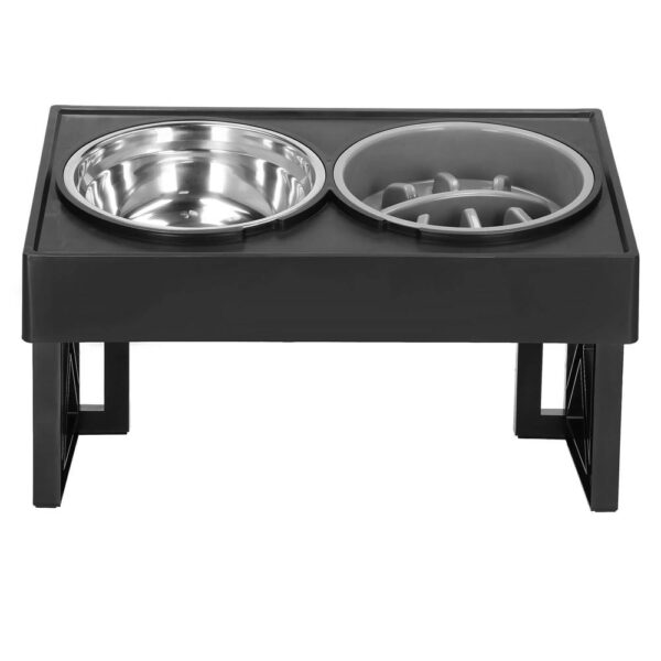 Set 2 boluri cu stand, pentru catei, inaltime si unghi reglabile, 2 x 21 cm - imagine 15