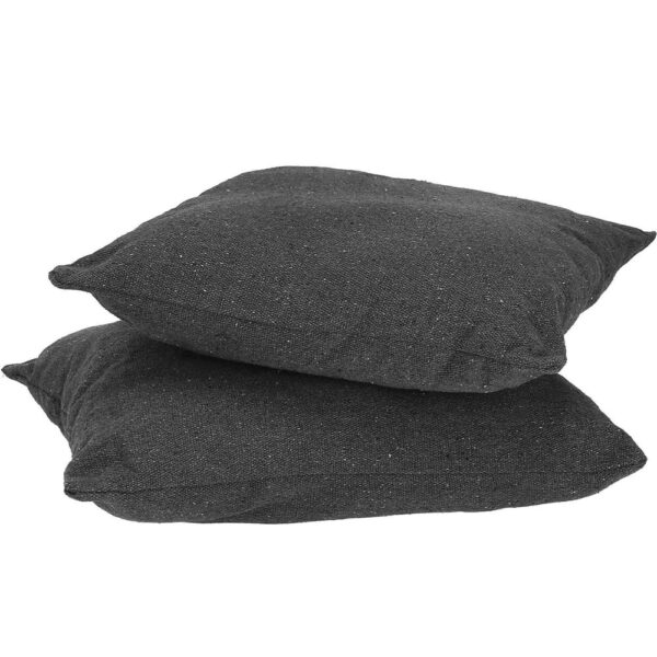 Hamac tip leagan suspendat pentru casa sau gradina, cu perne, 130x100cm, 150kg, gri inchis - imagine 16