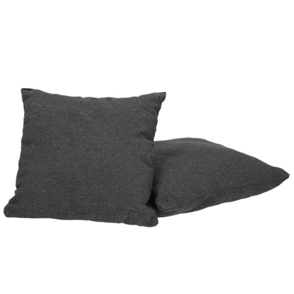 Hamac tip leagan suspendat pentru casa sau gradina, cu perne, 130x100cm, 150kg, gri inchis - imagine 17