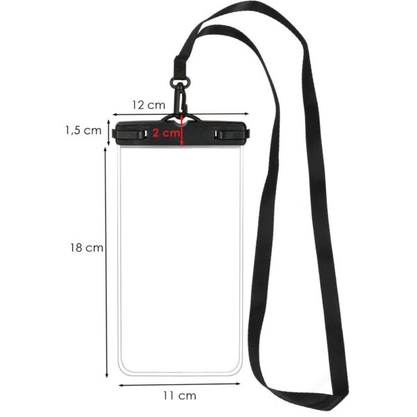 Husa telefon subacvatica waterproof impermeabila, universala, 180x110mm, cu snur - imagine 27