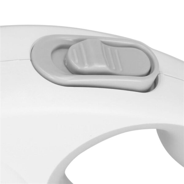 Lesa automata retractabila, pentru rase mari pana la 50kg, 500 cm, alb gri - imagine 6