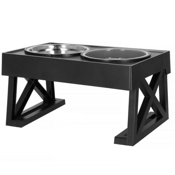 Set 2 boluri cu stand, pentru catei, inaltime si unghi reglabile, 2 x 21 cm - imagine 6