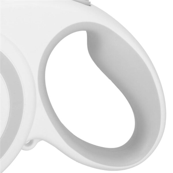 Lesa automata retractabila, pentru rase mari pana la 50kg, 500 cm, alb gri - imagine 7