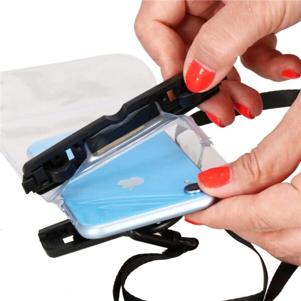 Husa telefon subacvatica waterproof impermeabila, universala, 180x110mm, cu snur - imagine 8