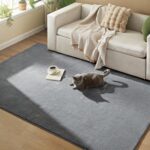 SONGMICS Covor decorativ antiderapant, lavabil la masina, 160×230 cm, gri