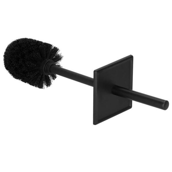Perie WC cu rezervor detasabil si capac, din metal, 37 cm, negru - imagine 11