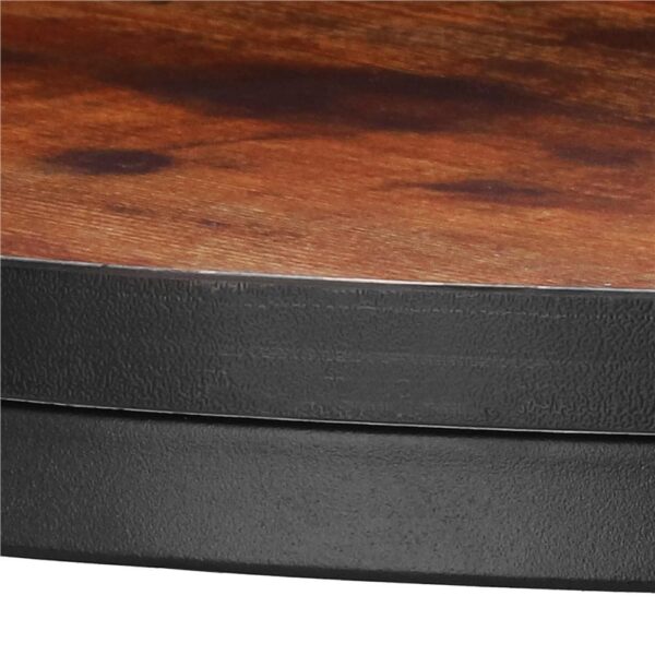 Set 2 mese pentru cafea suprapozabile, cadru otel, 70x70x47 cm si 50x50x40 cm, maro - imagine 14